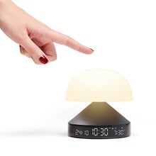 Lexon Mina Alarm Clock with LED Touch Lamp